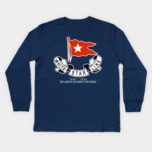 White Star Line Kids Long Sleeve T-Shirt